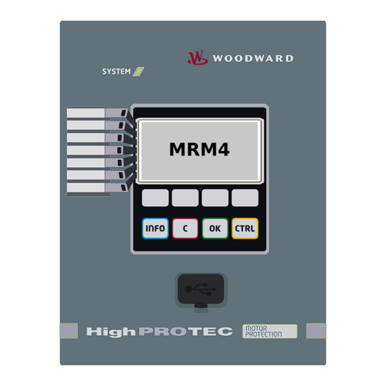 Woodward HighPROTEC MRM4 Manual De Referencia