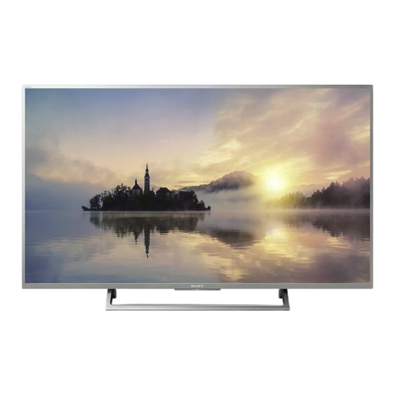 Sony BRAVIA XBR-55X807E Guía De Configuración