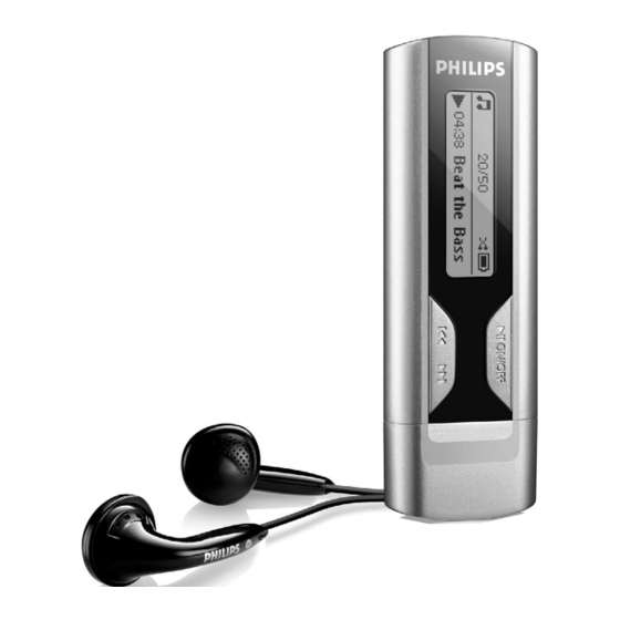 Philips SA1100 Manual Del Usuario