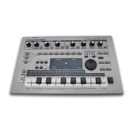 Roland groovebox MC-303 Manuales