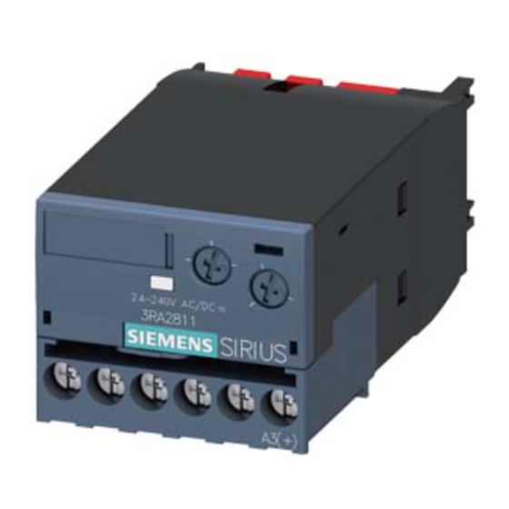 Siemens SIRIUS S00 / S0 Instructivo