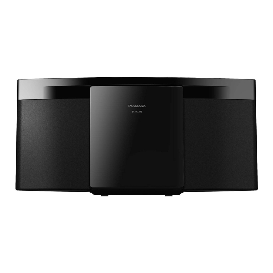 Panasonic SC-HC295 Instrucciones De Funcionamiento