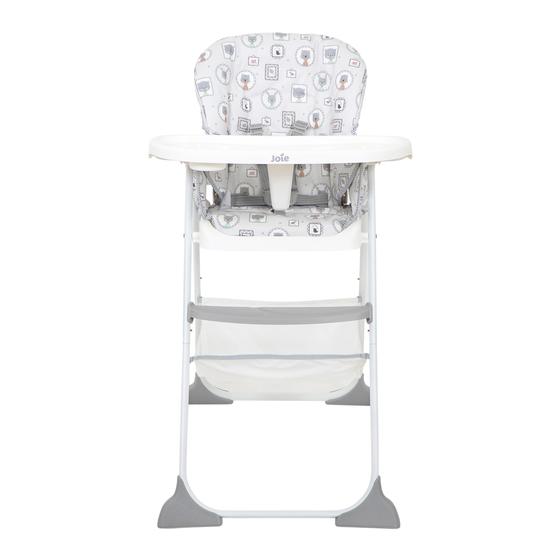 Joie mimzy snacker Manual De Instrucciones