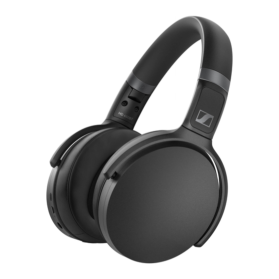 Sennheiser HD 450BT Instrucciones Resumidas