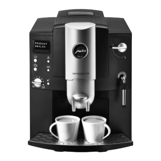 Jura Impressa E70 Modo De Empleo