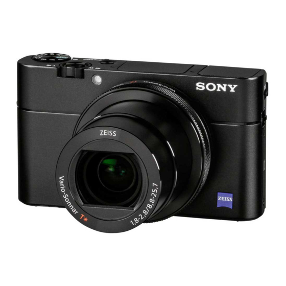 Sony Cyber-shot DSC-RX100 Manual De Instrucciones