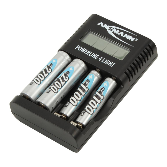 ANSMANN POWERLINE 4 LIGHT Manual De Instrucciones