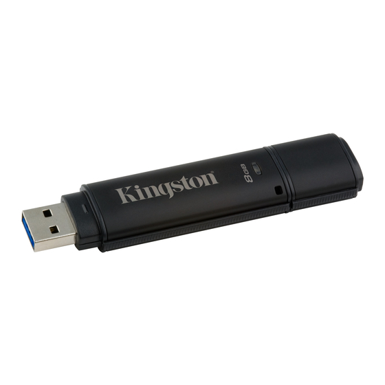 Kingston DataTraveler 4000 G2 Manual Del Usuario