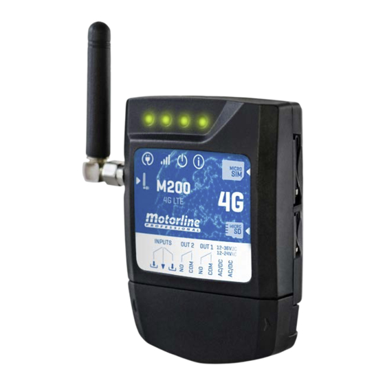 Motorline professional M200 Manual De Usuario/Instalador