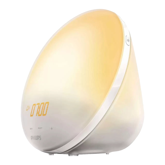 Philips HF3510/01 Wake-up Light Manual Del Usuario