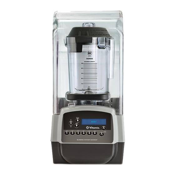 Vitamix Blending Station Advance ON-COUNTER Manuales