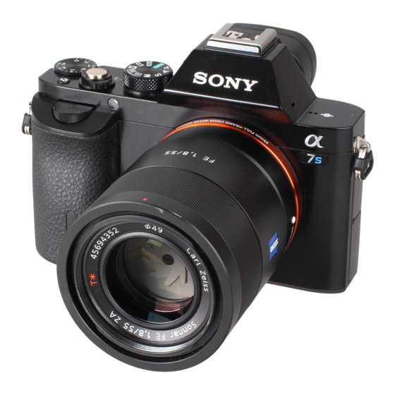 Sony A7S Manual De Instrucciones