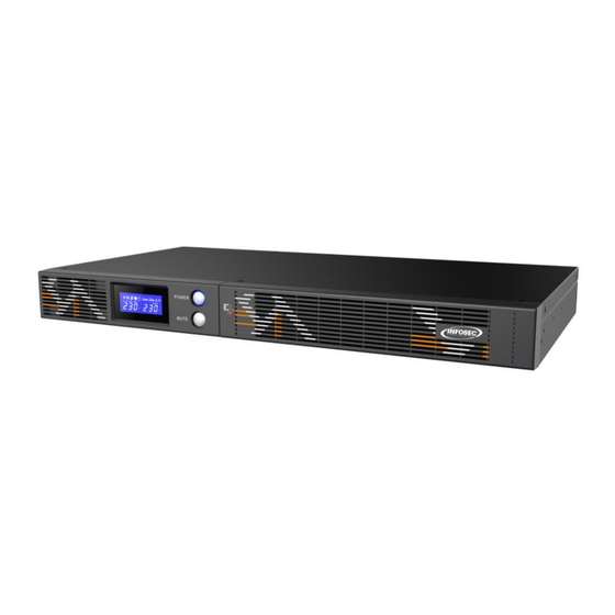 INFOSEC UPS SYSTEM E3 Live RM Serie Guía De Usuario