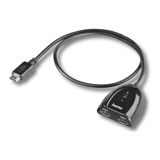 Hama HDMI 2x1 Instrucciones De Uso