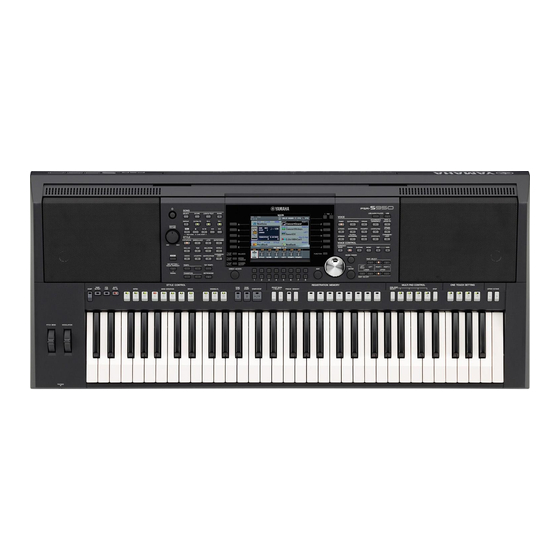 Yamaha PSR-S950 Manuales