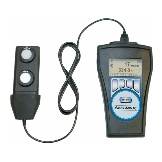 Spectroline AccuMAX XRP-3000A Guía Rápida