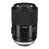 Tamron SP90mm F/2.8 Di MACRO 1:1 VC USD Manual De Instrucciones