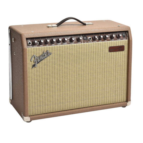 Fender Acoustasonic Junior PR 334 Manuales