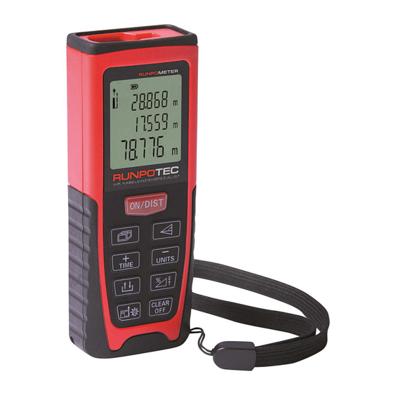 Runpotec RUNPOMETER Manual De Instrucciones