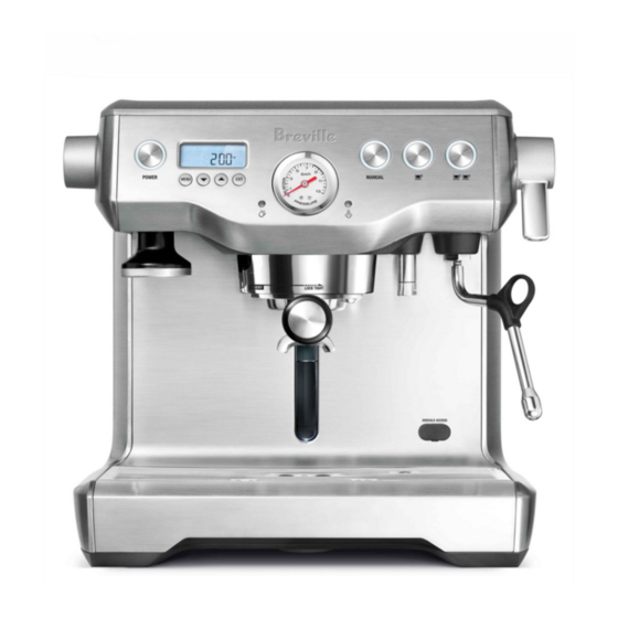 Breville the Dual Boiler BES920 Manual De Instrucciones