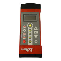 Hilti PD 10 Data Manual De Instrucciones