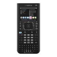 Texas Instruments TI-Nspire CX II Serie Manual Del Usuario