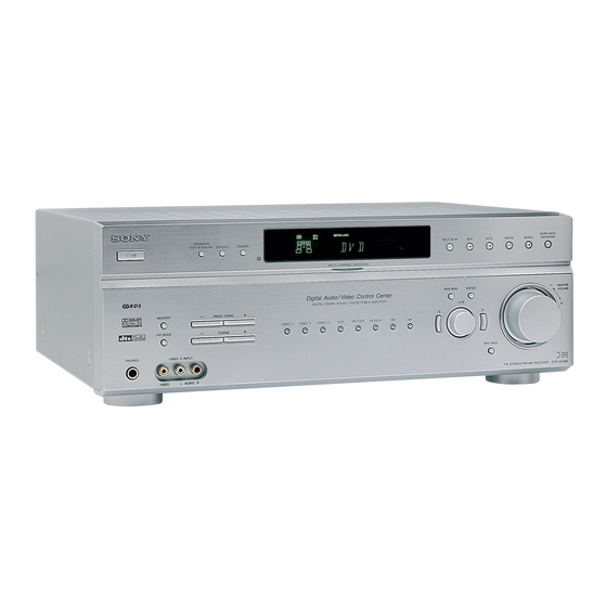 Sony STR-DE598 Manual De Instrucciones