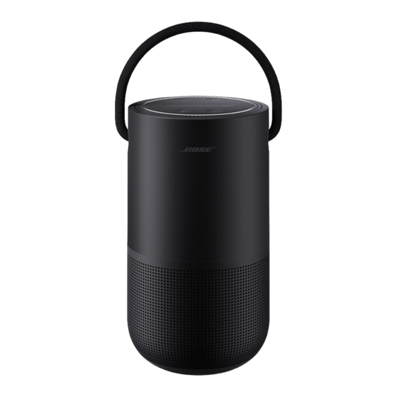 Bose Portable Smart Speaker Manual Del Usuario