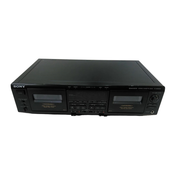 Sony WE805S Manual Del Usuario