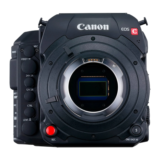 Canon EOS C700 Manual De Instrucciones