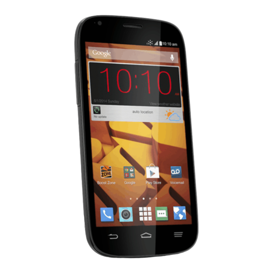 ZTE WARP SYNC Guia Del Usuario