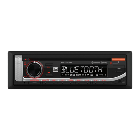 Dual XDC100BT Manual Del Instalación/Usuario