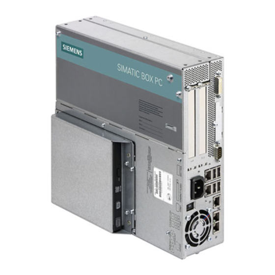 Siemens SIMATIC Box PC 627 Manual Del Usuario