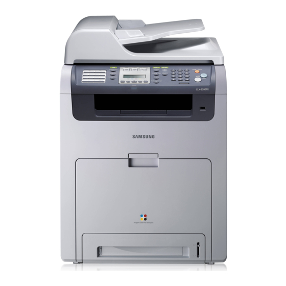 Samsung CLX-6200 Serie Manuales