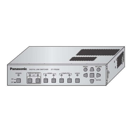 Panasonic ET-YFB200G Instrucciones De Operación