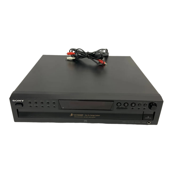 Sony CDP-CE375 Manual De Instrucciones