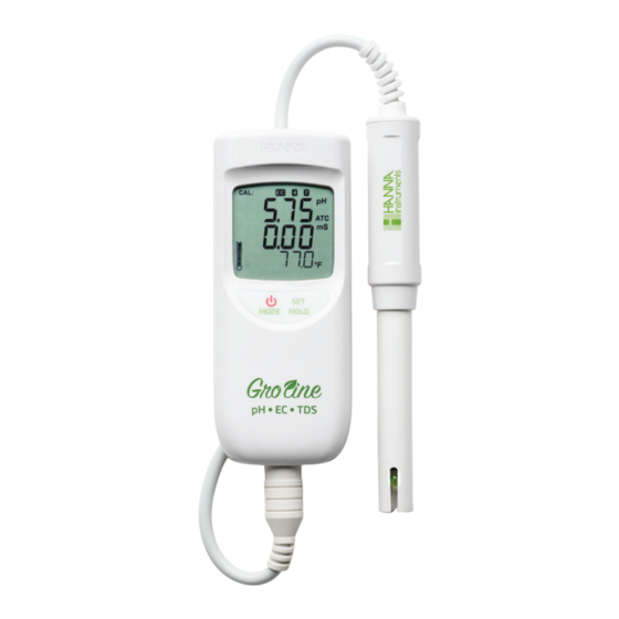 Hanna Instruments Groline HI9814 Manual De Instrucciones