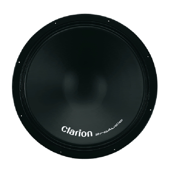 Clarion SRW8000 Manual De Instalación