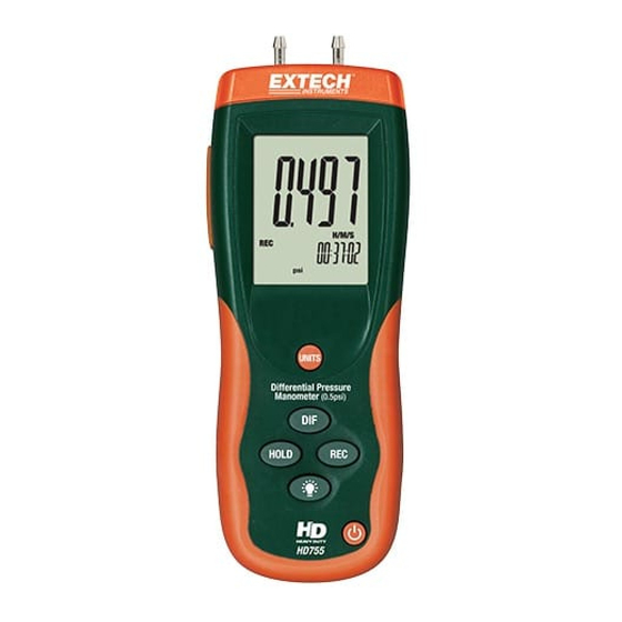 Extech Instruments HD755 Manual De Usuario