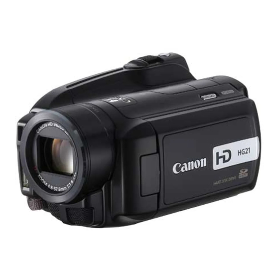 Canon HG20 Manual De Instrucciones