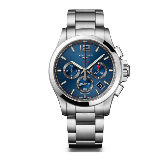 Longines L289 Manual De Instrucciones