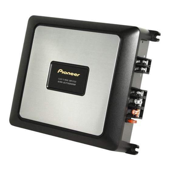 Pioneer GM-D7500M Manual De Instrucciones