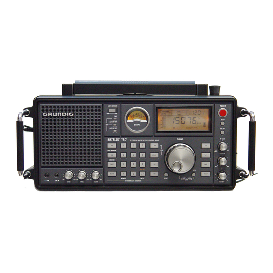 Grundig Satellit 750 Guía De Funcionadmiento
