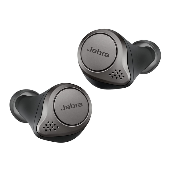 Jabra Elite 75t - Black Guia De Inicio Rapido