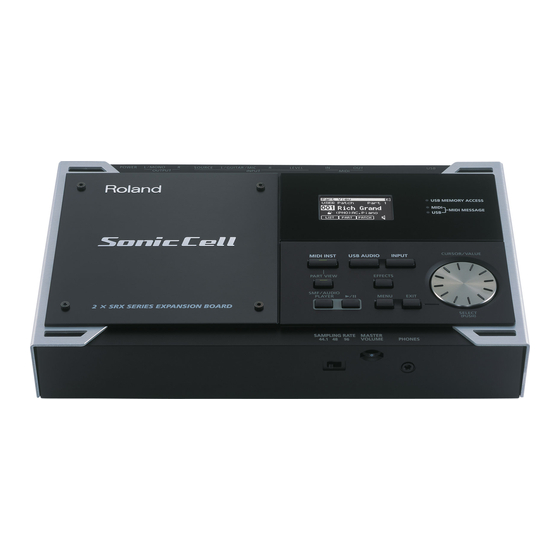 Roland SonicCell Manual Del Usuario