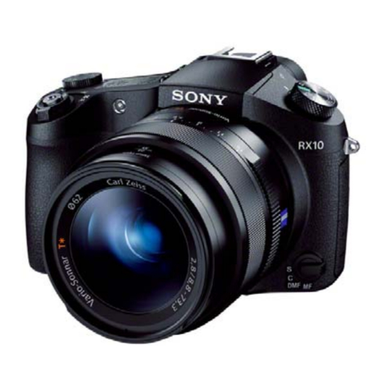 Sony DSC-RX10 Guia Del Usuario