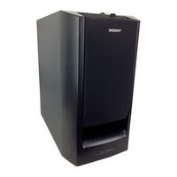 Sony SA-W305 Manual De Instrucciones
