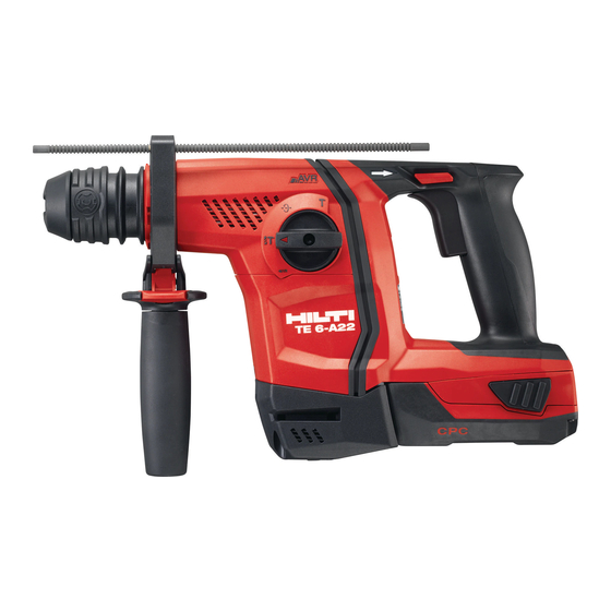 Hilti TE 6-22 Manual Del Usuario