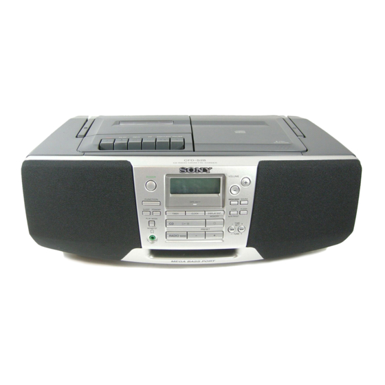 Sony CFD-S28L Manual De Instrucciones