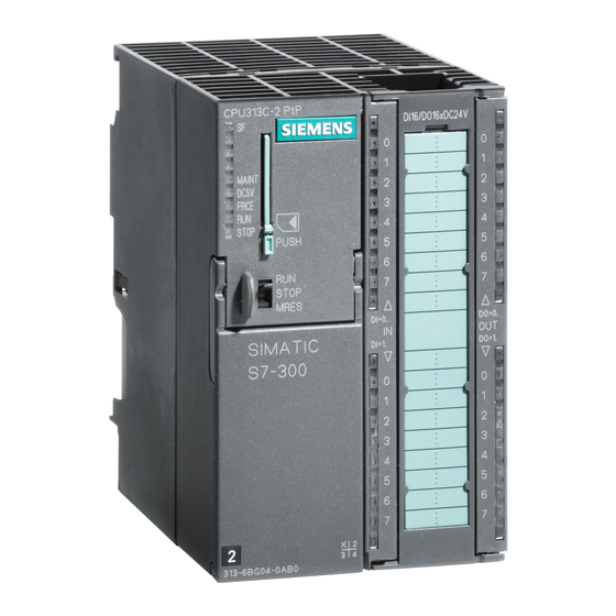 Siemens CPU 312C Manuales